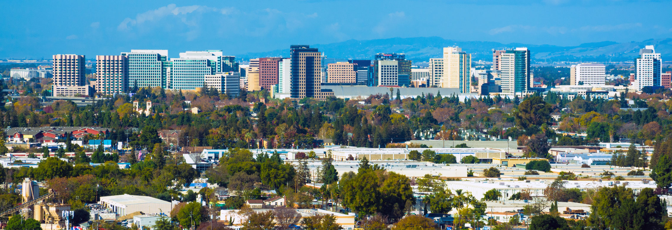 San Jose Skyline Vista, Elevated View